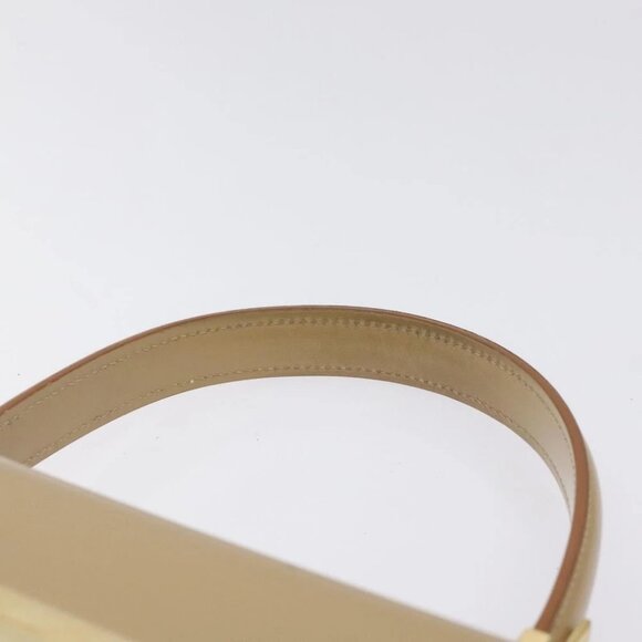 Salvatore Ferragamo Gancini Hand Bag Leather Beige Gold - Picture 12 of 16